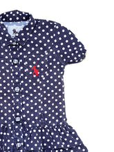 Load image into Gallery viewer, Polka dot frilled polo dress
