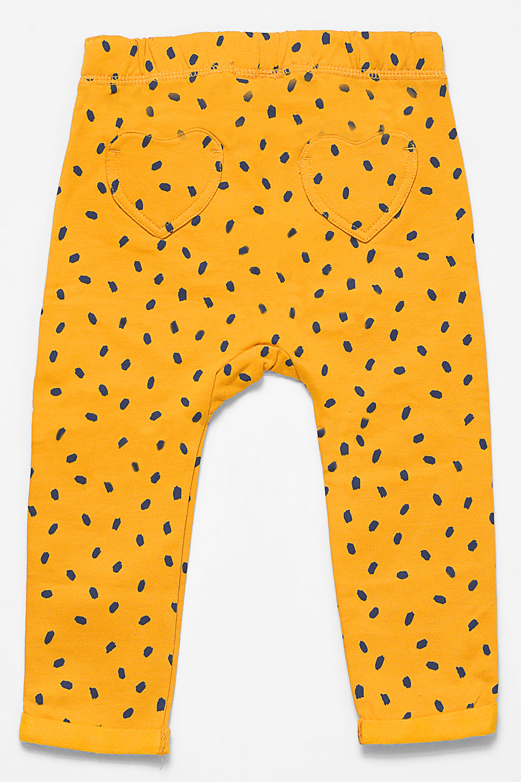 Infants Yellow Dots Fleece Pajama
