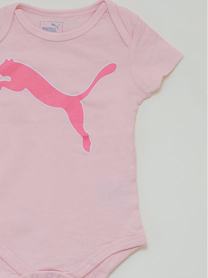 Puma pink logo graphic Romper dress