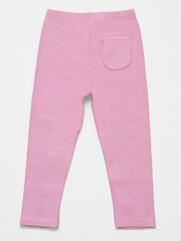 ZARA Pink Ribbed Pajama