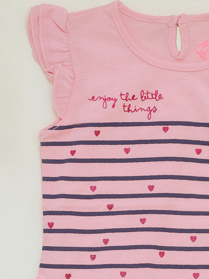 tiny hearts pink girl shirt