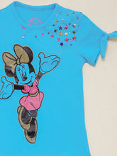 Load image into Gallery viewer, Minnie Mouse Blue &amp; Pink Tee
