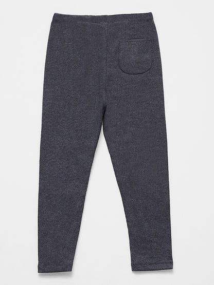 Zara Charcoal Black Ribbed Pajama