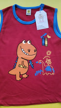 Load image into Gallery viewer, Dinosaur Boys Red Sando
