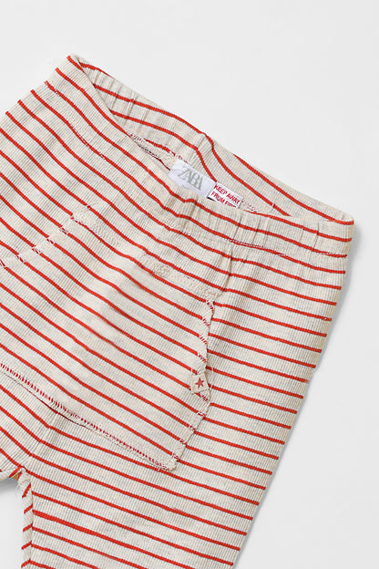 Brown Lining Ribbed Pajama