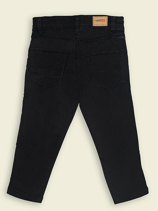 Tommy Hilfiger Jeans with side tapes - Black