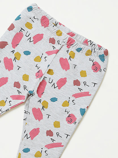 Paint Me Fleece Ribbed Pajama