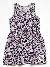 Load image into Gallery viewer, H&amp;M pink cheetah print jersey dress with headband
