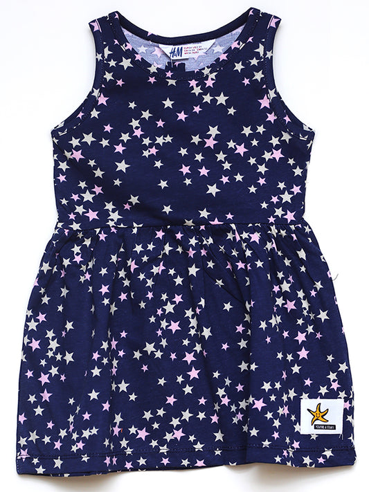 H&M Stary Blue jersey dress with headband