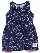 Load image into Gallery viewer, H&amp;M Stary Blue jersey dress with headband

