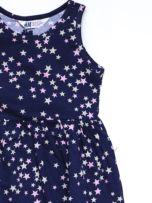 H&M Stary Blue jersey dress with headband