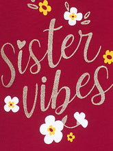 Load image into Gallery viewer, Sister Vibes Fluffy Sleeves Tee
