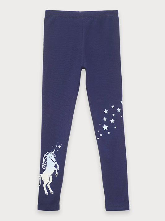Unicorn Printed girls tights