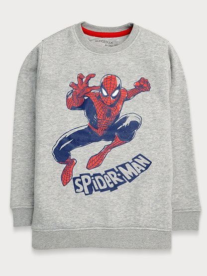 Spiderman Wool Sweat Shirt - Grey