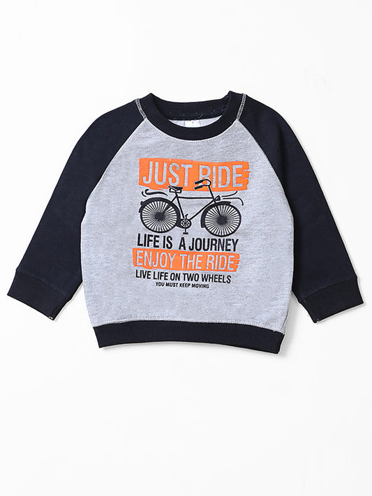 Infants Just Ride - Two Toned Sweat Shirt