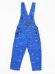 Denim Printed Dungaree - Dark Blue
