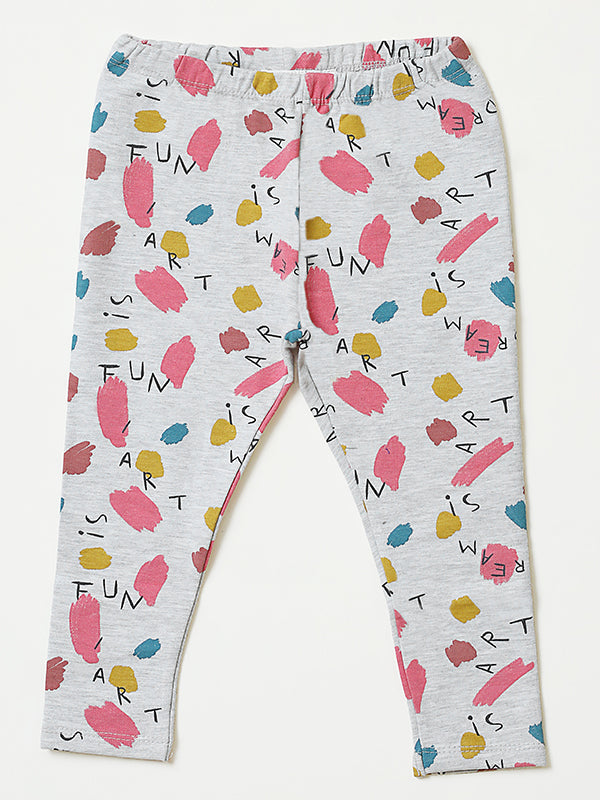 Paint Me Fleece Ribbed Pajama