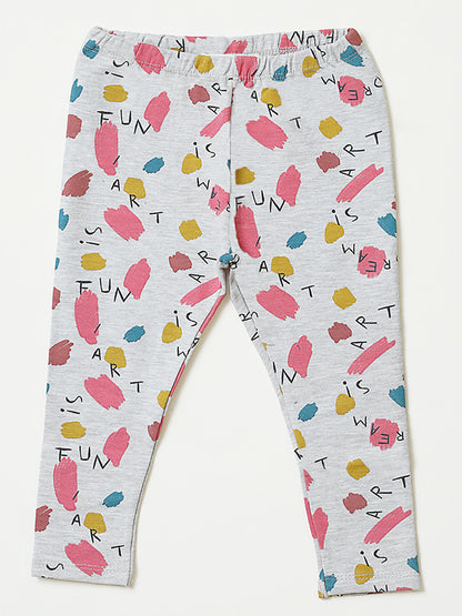 Paint Me Fleece Ribbed Pajama