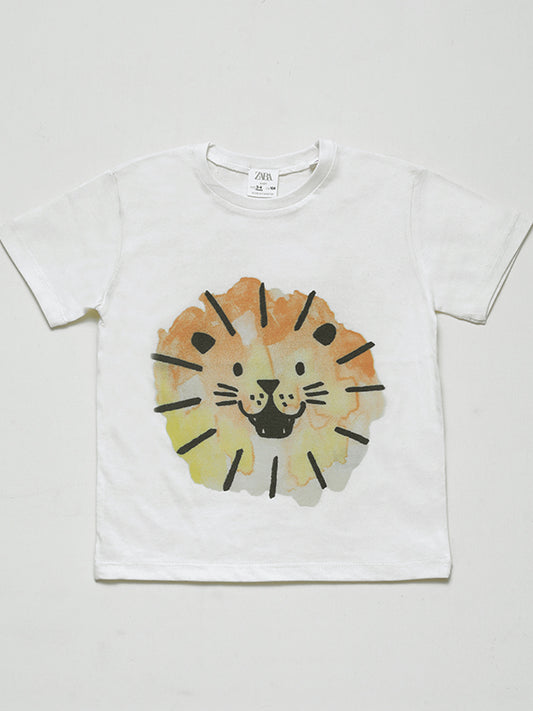 ZARA Lion graphic Tee