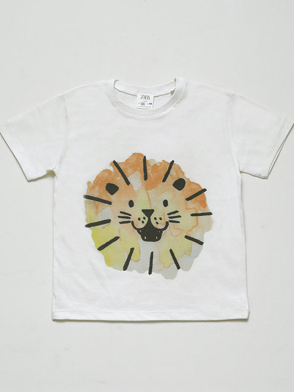 ZARA Lion graphic Tee
