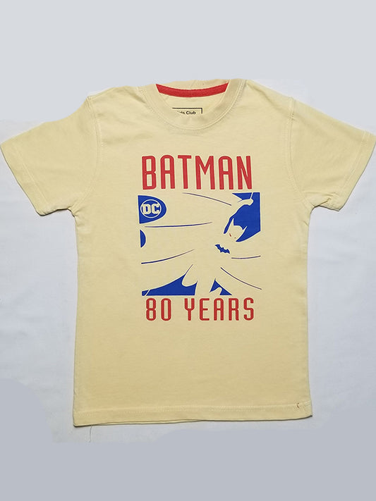 Batman yellow Boys tee