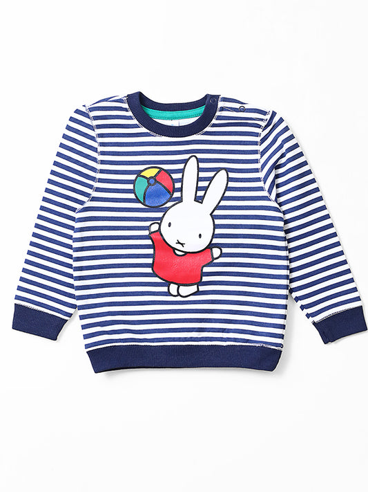 Rabit Play Blue Fleece Sweat Shirt