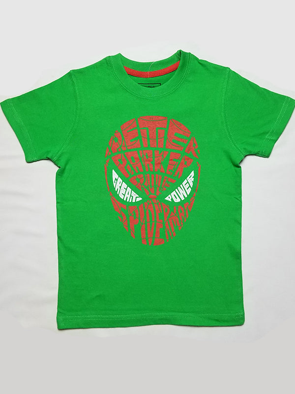 Spider Man Green boys tee