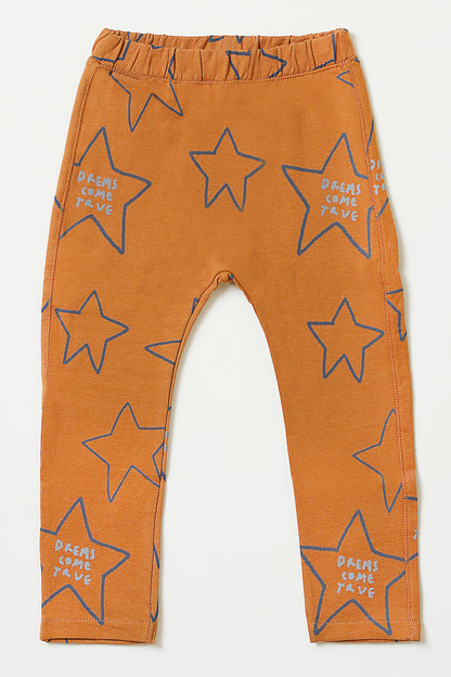 Mustards Stars overall Fleece Pajama
