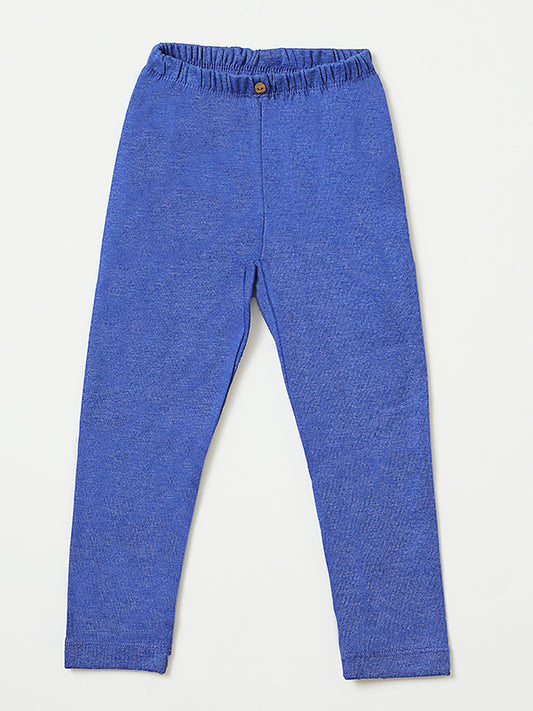 Zara Blue Ribbed  Pajama
