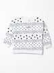 Dots Overall Double Fleece Sweat Shirt
