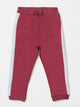 Side Tapes Maroon Fleece Pajama