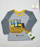 John Deree front graphic Shirt - grey double toned