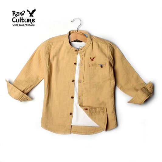 Full Sleeves Smart Casual Shirt - Denim Blue