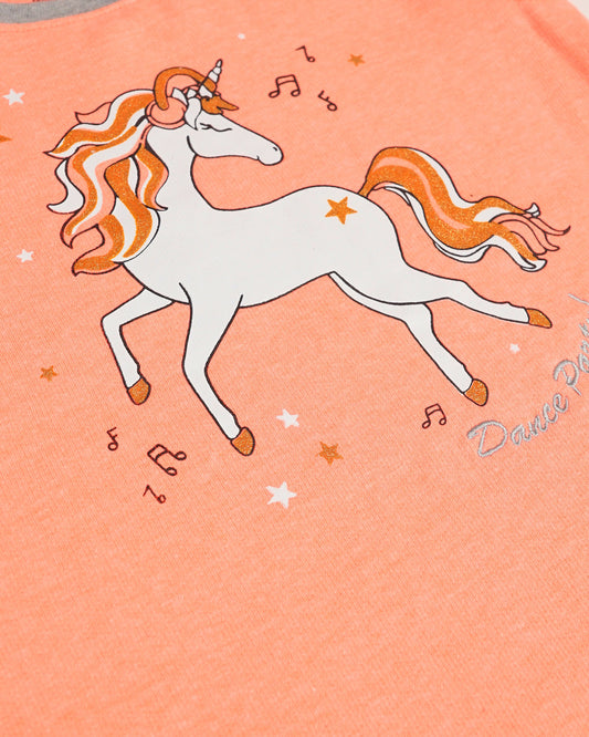 Unicorn Fleece Sweat Shirt - Warm Peach Pink